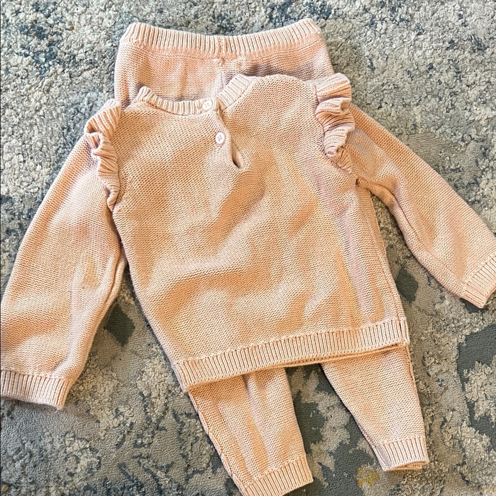 Nicole Miller Pink Matching Sweater Set - Picture 9 of 10